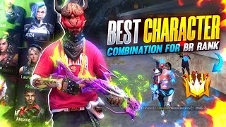 Best Character Combination For BR Rank BR Rank Best Character Combination  Solo Rank Push Tips [upl. by Gnat826]