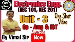 ONE Shot Unit3 I Operational Amplifiers I IoT System I Electronics Engineering I by Vimal sir [upl. by Weitzman]