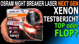 💡 TESTBERICHT Osram Night Breaker Laser NEXT GEN 220 Xenon Vergleichstest Comparison Test Lux [upl. by Meehahs]