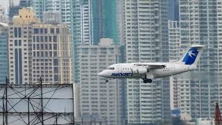 Planespotting ✈  Vid 44  SkyJet Airlines BAE 146  Landing  MNL  Philippines  20170901 [upl. by Eico]