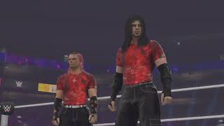 WWE 2K24 Hardys vs Dudleys TLC match  Crazy Double Table Finish [upl. by O'Gowan466]