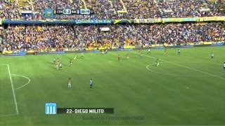 Gol de Milito Central 0  Racing 2 Fecha 18 Torneo Primera División 2014 FPT [upl. by Nylirem]