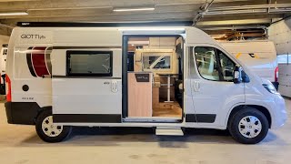 New Small Luxury Diesel Heater Campervan with Big Shower and Toilet  Giottivan 60T Privilege [upl. by Maggs]