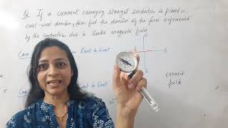 Class10thTo Find Direction Of Force Experienced By A Conductor Due To Earths Magnetic Field [upl. by Aicek]