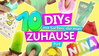 10 DIY IDEEN mit SACHEN die man ZUHAUSE hat  Ideen gegen Langeweile zuhause  DIY Club [upl. by Erastes764]