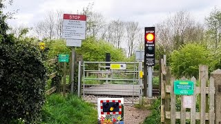 Sysonby Grange Footpath Level Crossing Melton Mowbray Leicestershire [upl. by Julietta496]