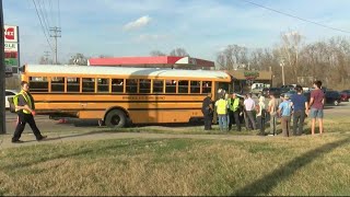 Four students injured in school bus crash near Campbell amp Plainview [upl. by Chainey]