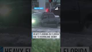 Hurricane Debby makes landfall in Florida causing heavy flooding [upl. by Keraj]