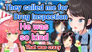 Subaru was Called for Drug Inspection during their LA Trip with Miko and Mio and It was WILD [upl. by Oira724]