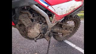 Testing Michelin Tracker in the mud  Hungary  TET  Section unknown  Get to know the CRF300L [upl. by Howenstein]