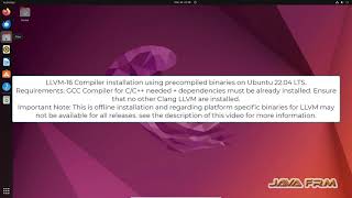 How to install Clang LLVM 16 from Zip Archive precompiled binaries on Ubuntu 2204 LTS  CC [upl. by Ettereve339]