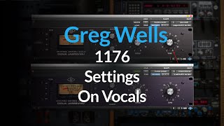 Vocals Recording  How To Track A Vocal Using An 1176 Compressor [upl. by Mickie]