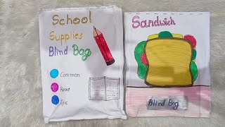 Unboxing blend bag school supplies blind bag  sandwich blind bag diy blind bag unboxing [upl. by Juliana]