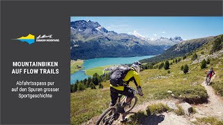 Mountainbiken auf den Corviglia Flow Trails St Moritz [upl. by Brooking]