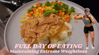 FULL DAY OF EATING Keeping Off 140 lbs  Felicia Keathley [upl. by Joktan585]