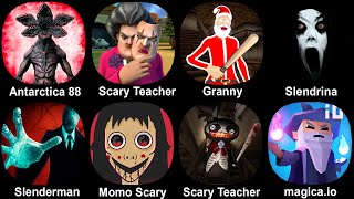 Antarctica 88 Scary Teacher Granny Slendrina Slenderman Momo Scary Scary Rabbit Magicaio [upl. by Eboh]