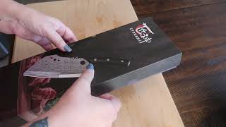 SYOKAMIKNIFE Meat Cleaver Chef Knife 77 Inch Review [upl. by Nnylorac]