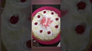 Homemade Whiteforest cake 🎂 surprisebirthdayparty bakingtherapy [upl. by Lear]