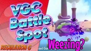 Weezing is actually good  Regulation G Battle Spot [upl. by Aryamo347]