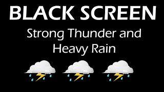 Best Rain And Thunder Sound For Healing Insomnia  Rain Sounds For Sleeping Night Rain [upl. by Enylorac997]