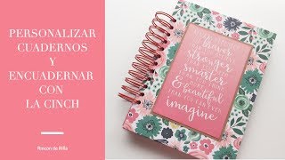 Tutorial como personalizar tus propias libretas o tu bullet journal Encuadernar con Cinch [upl. by Asle]