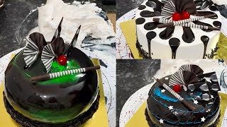 Chocolate Cake Design ImagesBirthday Cake Design ideasChocolate Cake Design ideasSimple Cakeideas [upl. by Aidaas]