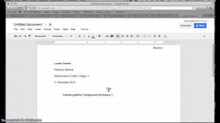 How to set up a document in MLA format in Google Docs [upl. by Rolyab]