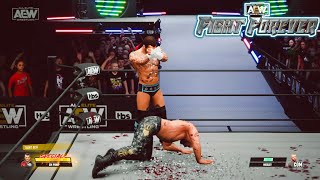 Gameplay AEW Fight Forever Extreme Blood Match Madness [upl. by Yatnuahc376]