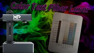 Fiber Laser Color Test  Monport GA30 [upl. by Aivata]