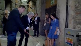 Plácido Domingo backstage durante il Gala allArena di Verona 2023 [upl. by Majka]