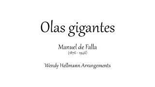 Manuel de Falla  Olas gigantes  Piano accompaniment low voice [upl. by Elsworth]