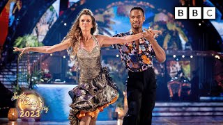 Annabel Croft and Johannes Radebe Samba to Wherever Whenever by Shakira ✨ BBC Strictly 2023 [upl. by Erbma703]