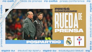 Rafa Benítez quotUnión compromiso y a seguir mirando hacia delantequot  RC Celta [upl. by Elroy]