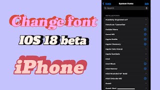 How to use Font Style in iOS 18  iPhone iPad [upl. by Peirce84]