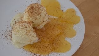 Romantisches Rezept karamellisierte Apfel ♡ Herzen mit Vanilleeis und einem Hauch von Zimt ♡ [upl. by Nolrak]