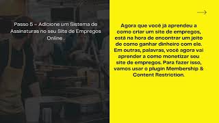 Como Criar Um Site de Empregos Online E Como Monetizá lo [upl. by Azral]