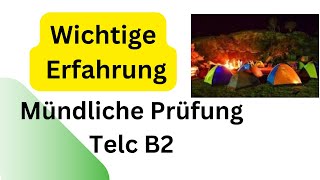 Wichtige Erfahrung Mündliche Prüfung Telc B2  germanlevelb2  mündlicheprüfung Telc B2 Beruf [upl. by Undine]