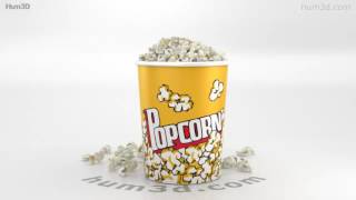 Popcorn 3D model by 3DModelsorg [upl. by Engedus]