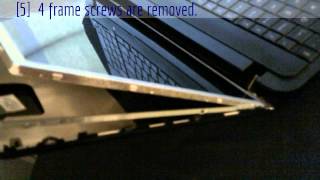 how to replace Lcd screen on Toshiba Satellite C855DS5303 laptop [upl. by Novick]