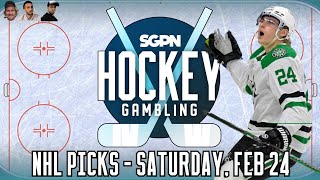 NHL Picks  Saturday February 24th  Hockey Gambling Podcast [upl. by Tymon]