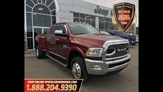 2017 Dodge Ram 3500 Mega Cab Dually Leather Low KM Sunroof Grove Dodge [upl. by Asiek]