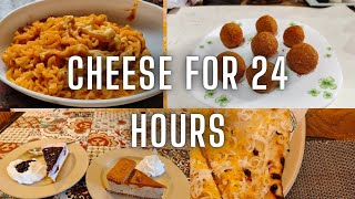 I Only ate CHEESE For 24 HOUR  All cheese dishes [upl. by Mellisent953]