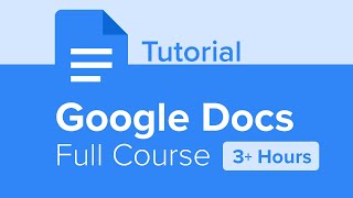 Google Docs Full Course Tutorial 3 Hours [upl. by Attelrak851]