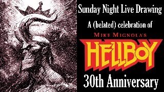 Sunday Night Live Drawing Hellboys 3oth [upl. by Akeimat61]