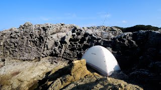 真冬の離島で大物釣りキャンプ。極寒の無人島で青物・クエを狙う【五島列島】 [upl. by Tay]