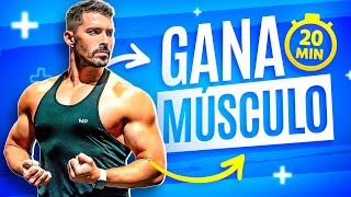 💪 AUMENTA MASA MUSCULAR en TODO TU CUERPO  RUTINA FULL BODY SIN PESAS en CASA 🔥 [upl. by Ahsemit]