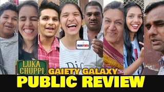 Luka Chuppi Movie PUBLIC REVIEW At Gaiety Galaxy  Kartik Aryan Kriti Sanon  FilmiFever [upl. by Milzie813]