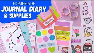 DIY Journal supplies  Homemade journal supplies  Homemade journal diary   viral journaling [upl. by Yleek257]