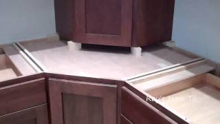 Installing Kitchen Cabinets With Appliance Garage [upl. by Goodrow]