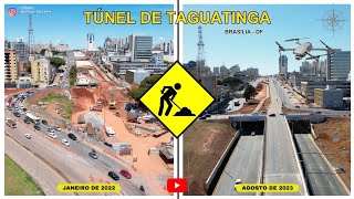 🚁 TÚNEL DE TAGUATINGA NO ANO DE 2022 E 2023  Um acompanhamento da obra [upl. by Alisander782]